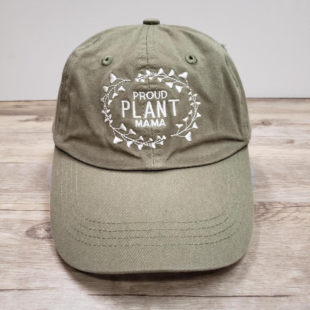 Proud Plant Mama Hat Cap Strap Back Green Adjustable Womens Baseball JOANN